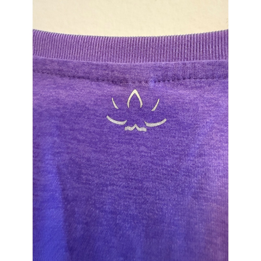 Beyond Yoga Womens Purple Heathered Raglan Long Sleeve Cropped Top Size M USA - Picture 5 of 8